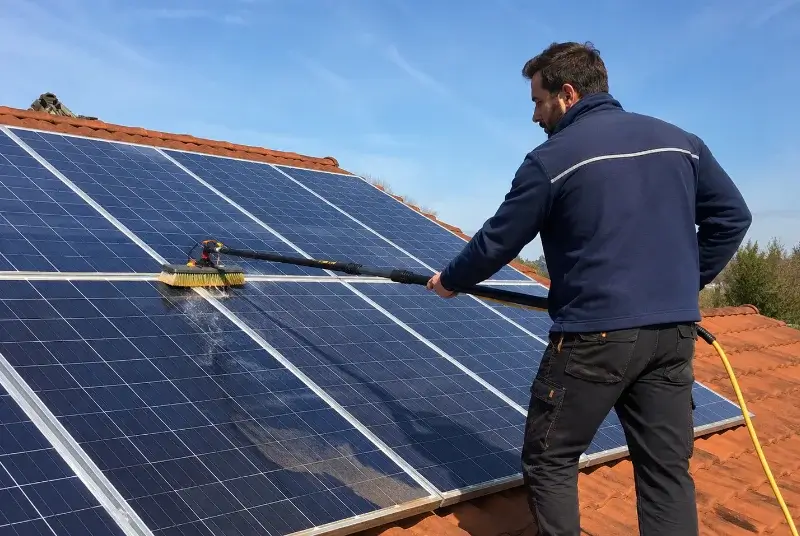 Nettoyage et entretien de panneaux solaires à Samoëns